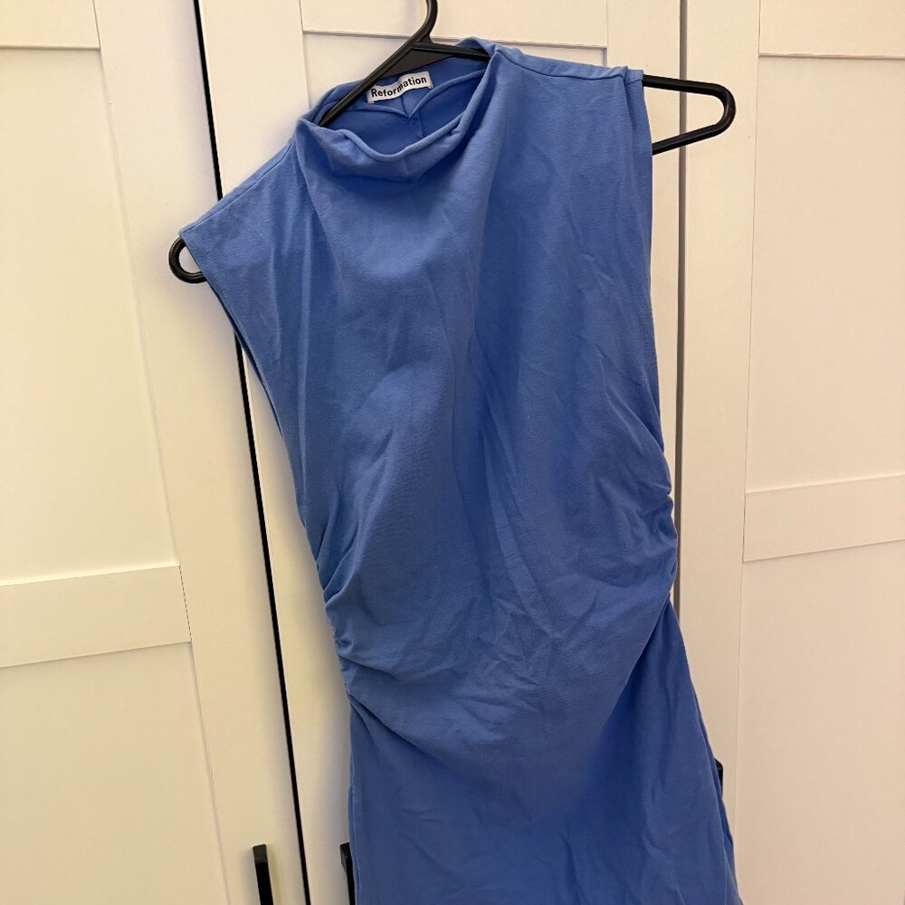 Reformation Sky Blue Mini Dress - Picture 2 of 3